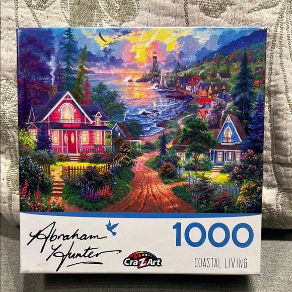 🔴3/$25🔴Coastal Living 1000 Piece Jigsaw Puzzle Abraham Hunter by Cra-Z-art - Picture 1 of 4
